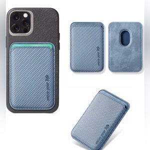 Magnetic Phone Wallet Card Holder Compatible with MagSafe on iPhone 15 14 13 12.